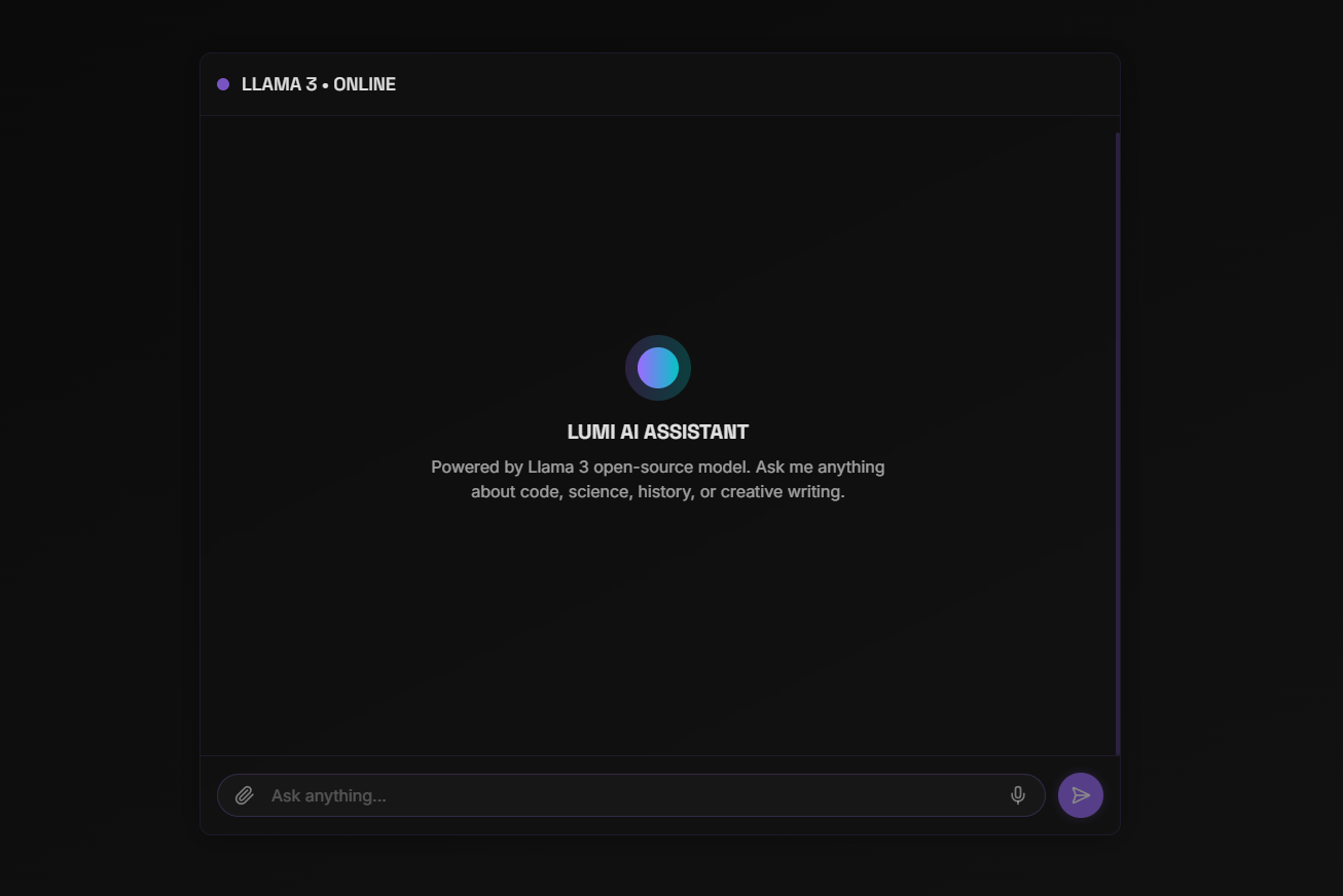 Lumi AI Chat Interface